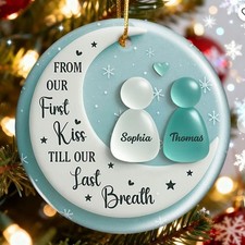 3D Sea Glass Effect Couple On