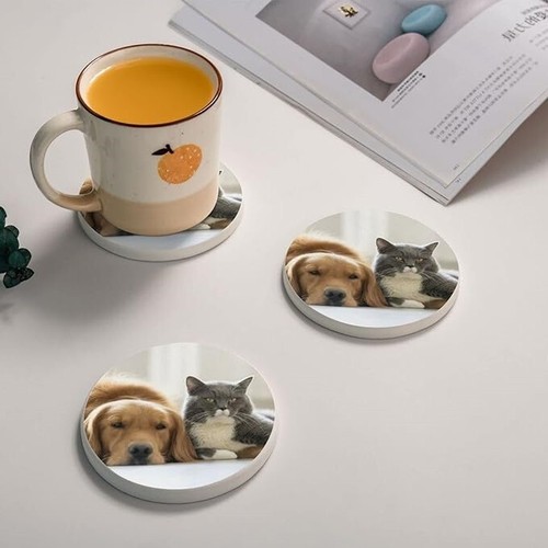 Custom ceramic coaster with - ceramic,